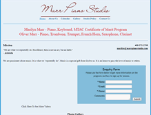 Tablet Screenshot of marrpianostudio.com